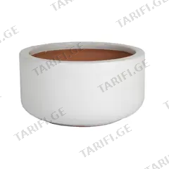 ქოთანი კერამიკული Mega Collections Glazed Bowl 38x20სმ 20ლ თეთრი