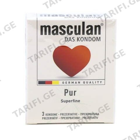 MASCULAN პრეზერვატივ ჩვეულებრივ X3 1ც