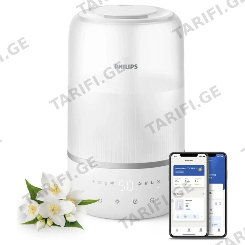 ჰაერის დამატენიანებელი PHILIPS HU1509/00 NANOCLOUD ტექნოლოგიით 38 მ²