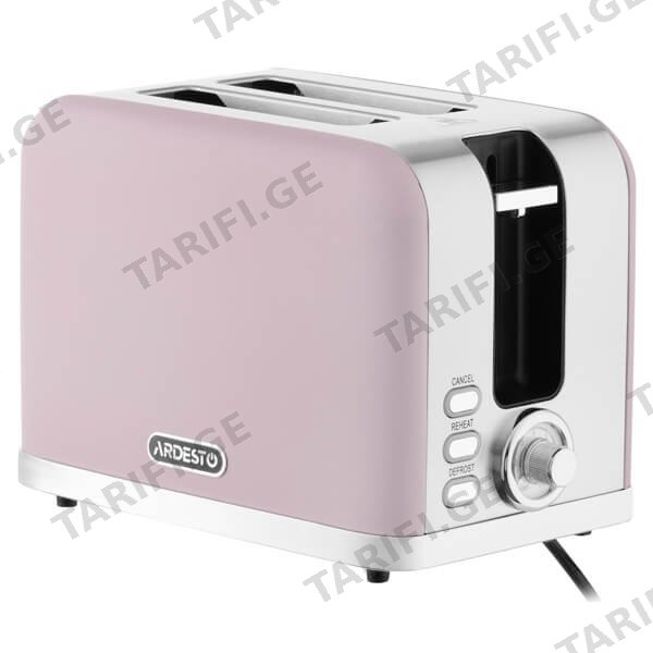 ტოსტერი Ardesto T-F500L Lilac Dream, 800W, Toaster, Purple/Silver