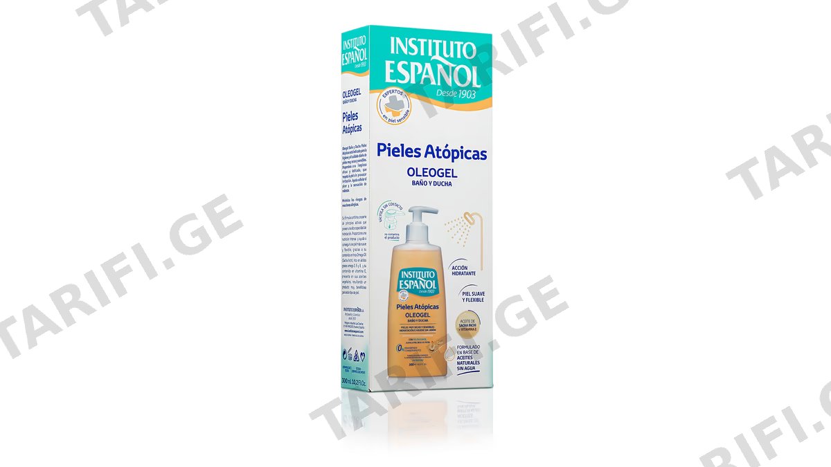 ინსტიტუტო ესპანიოლ შხაპის ოლეოგელი 8536 Atopic Skin ატოპიური კანისთვის 300მლ *
