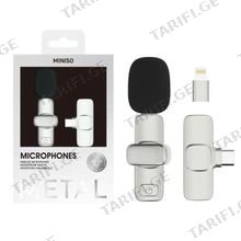 MINISO Mini Wireless Microphone for Phones SW-MCW03 მიკროფონი