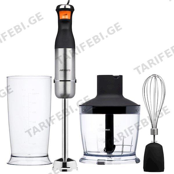 ხელის ბლენდერი Ardesto HBK-1601BR, 900W, 600ML, Black/Silver