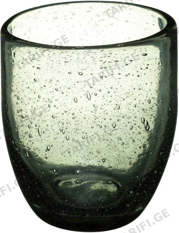 მინის ჭიქა Mica Decorations, Caia, ნაცრისფერი, 9.5 x 8.5 სმ