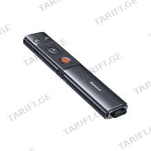 Baseus Orange Dot Wireless Presenter with Green Laser rechargeable WKCD010013 Grey პრეზენტერი