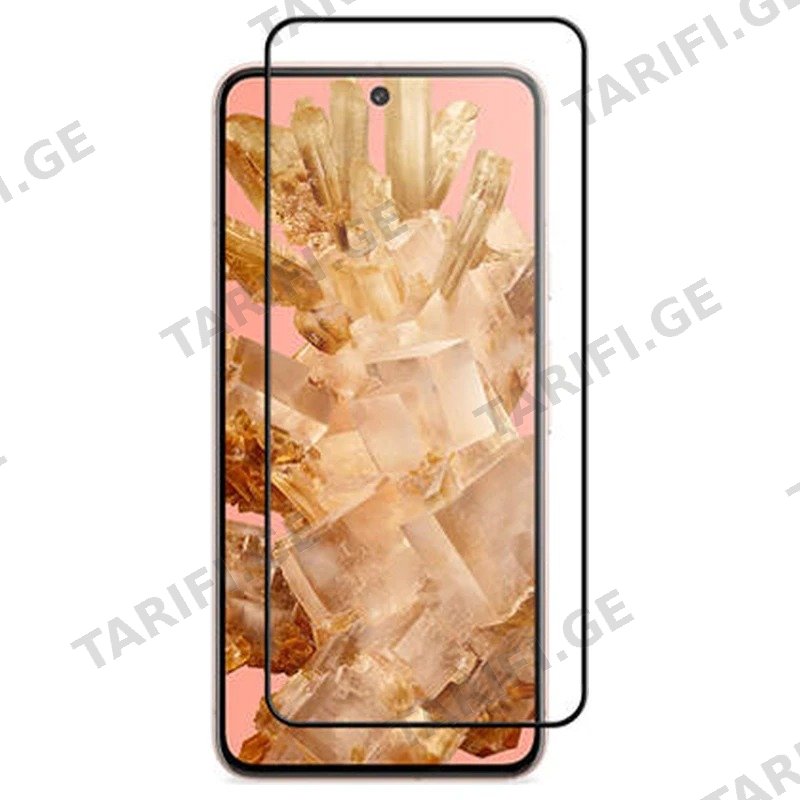 ეკრანის დამცავი GLASS PRO+ სრული დაფარვით GOOGLE PIXEL 8-ისთვის შავი