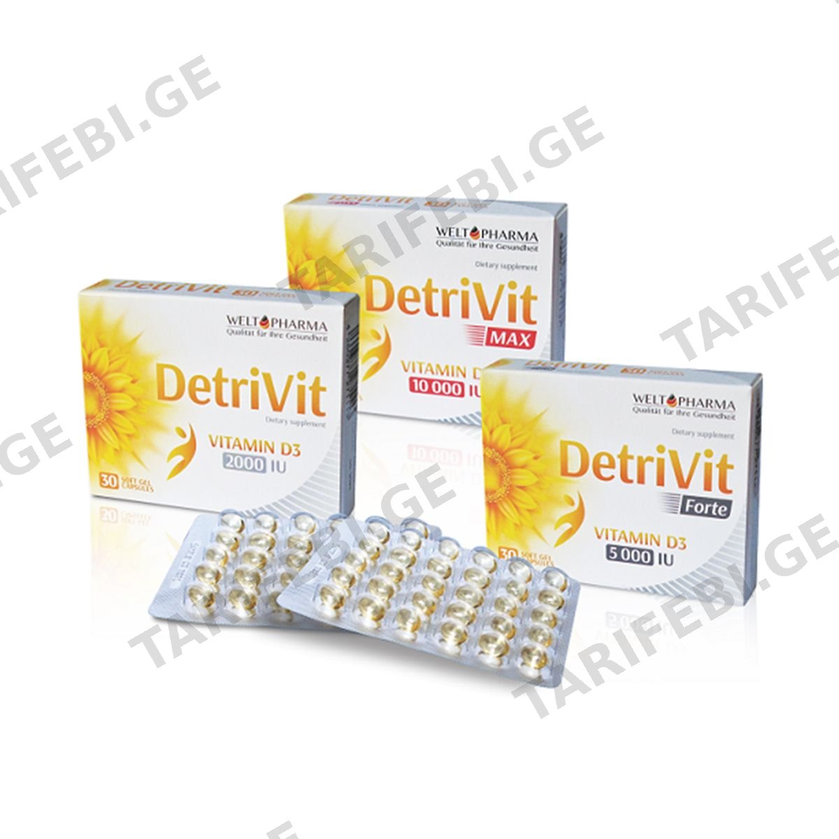 დეტრივიტი - Detrivit 2000IU 30 კაფსულა