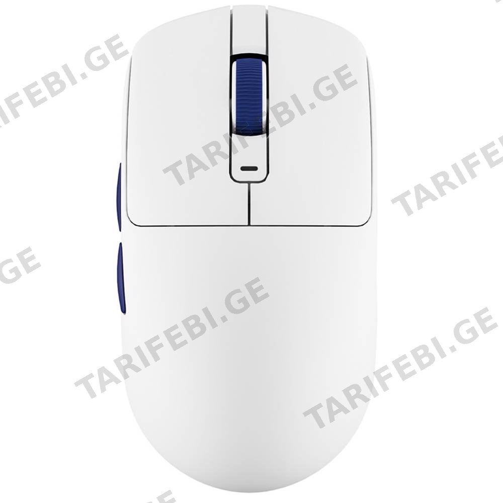 მაუსი Royal Kludge RK M30 Gaming Mouse Wireless, 2.4GHz, Bluetooth, USB White Blue
