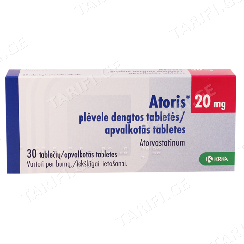 ატორისი ტაბლეტი 20მგ #30 0 Atoris tab 20mg #30