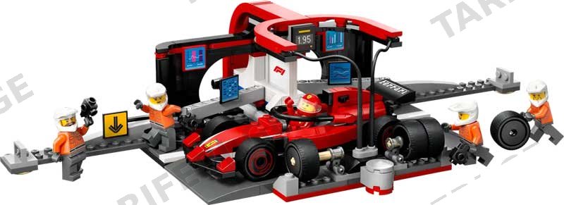 კონსტრუქტორი LEGO CONSTRUCTOR CITY F1 PIT STOP & PIT CREW WITH FERRARI CAR SET