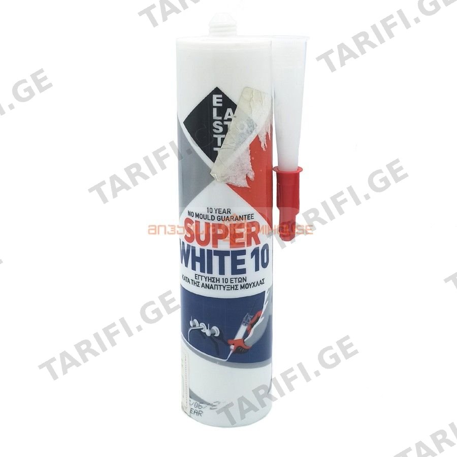 სილიკონი ანტიბაქტერიული ELASTOTET SUPER WHITE 10 SILICONE TR