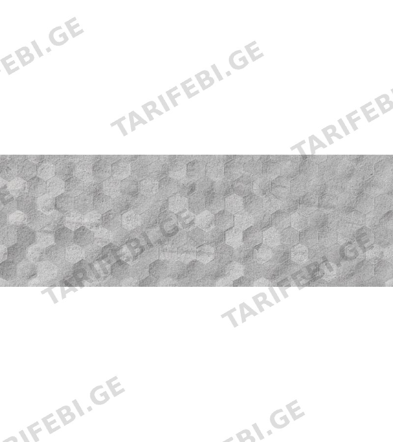 კერამ. ფილა ”KINGDOM HEXA GREY ” 30x90 Halcon Cer. A.S.