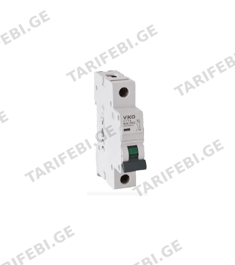 ელექტრო დამცველი 1*10A C 4,5 kA 4VTB-1C10 VIKO