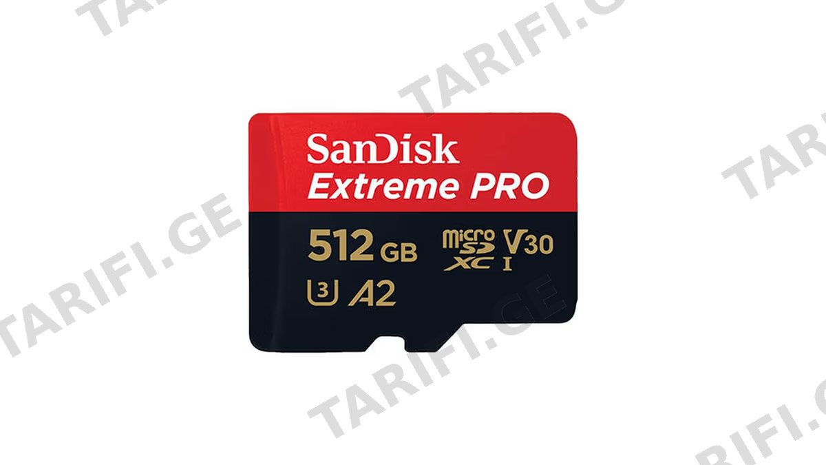 SanDisk 512GB Extreme PRO microSDXC UHS-I V30 A2 200MB/s SDSQXCD-512G-GN6MA