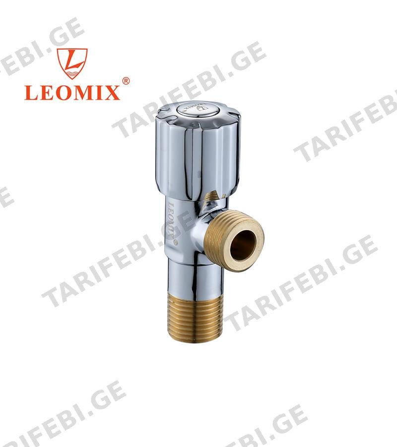 ვინტილი 1/2*1/2 ნიკელის LV-7010 მწარ. LEOMIX