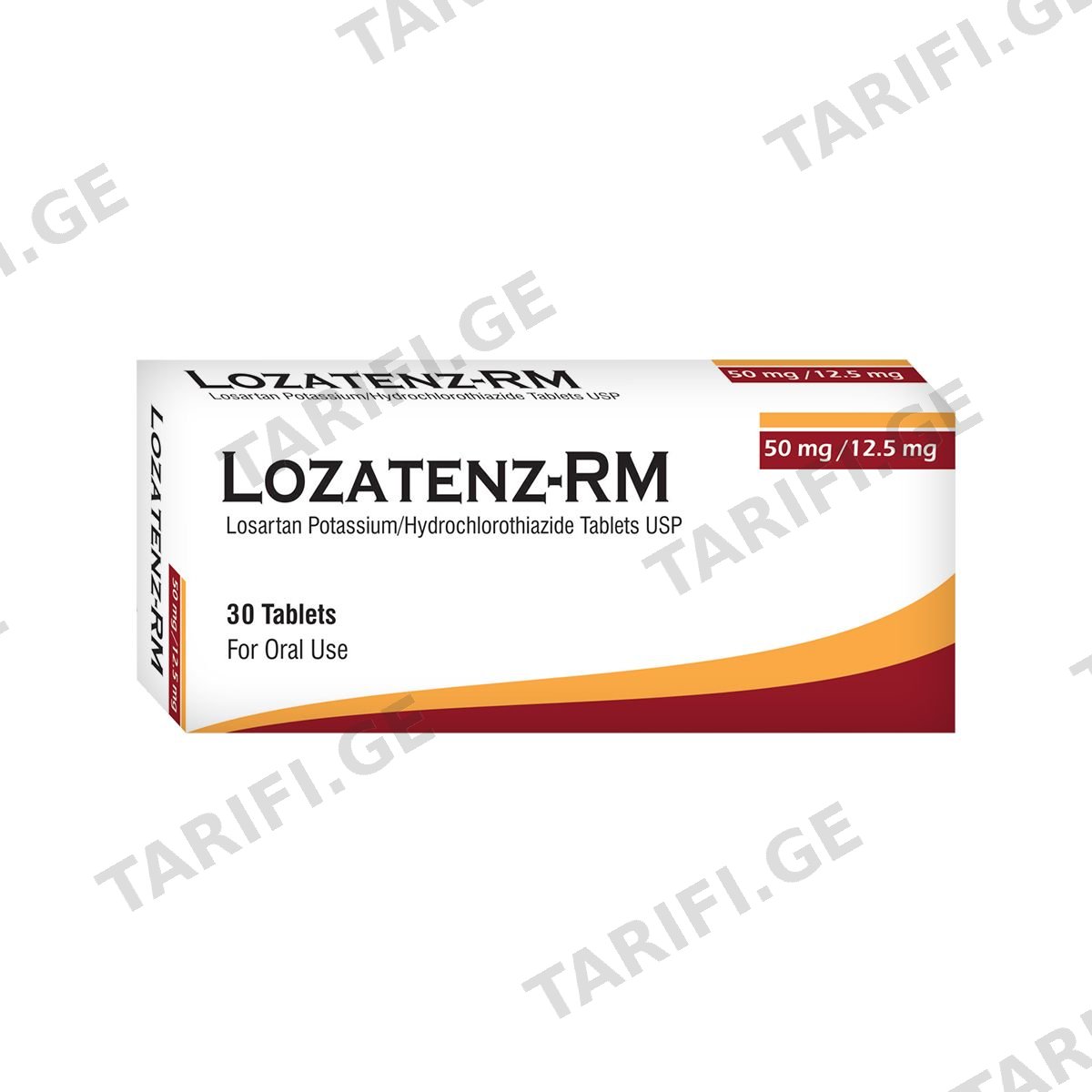 ლოზატენზი-RM - Lozatenz-RM 50/12.5მგ 30 ტაბლეტი