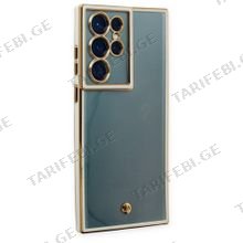 Samsung Galaxy S22 Ultra Liva lense Case სილიკონის ქეისი - თეთრი