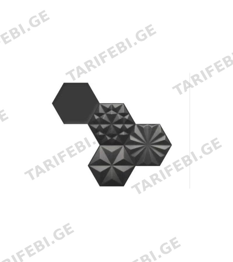 კერამ. ფილა ” MOB BLACK ” MT 15*17.5 ROCA S.A