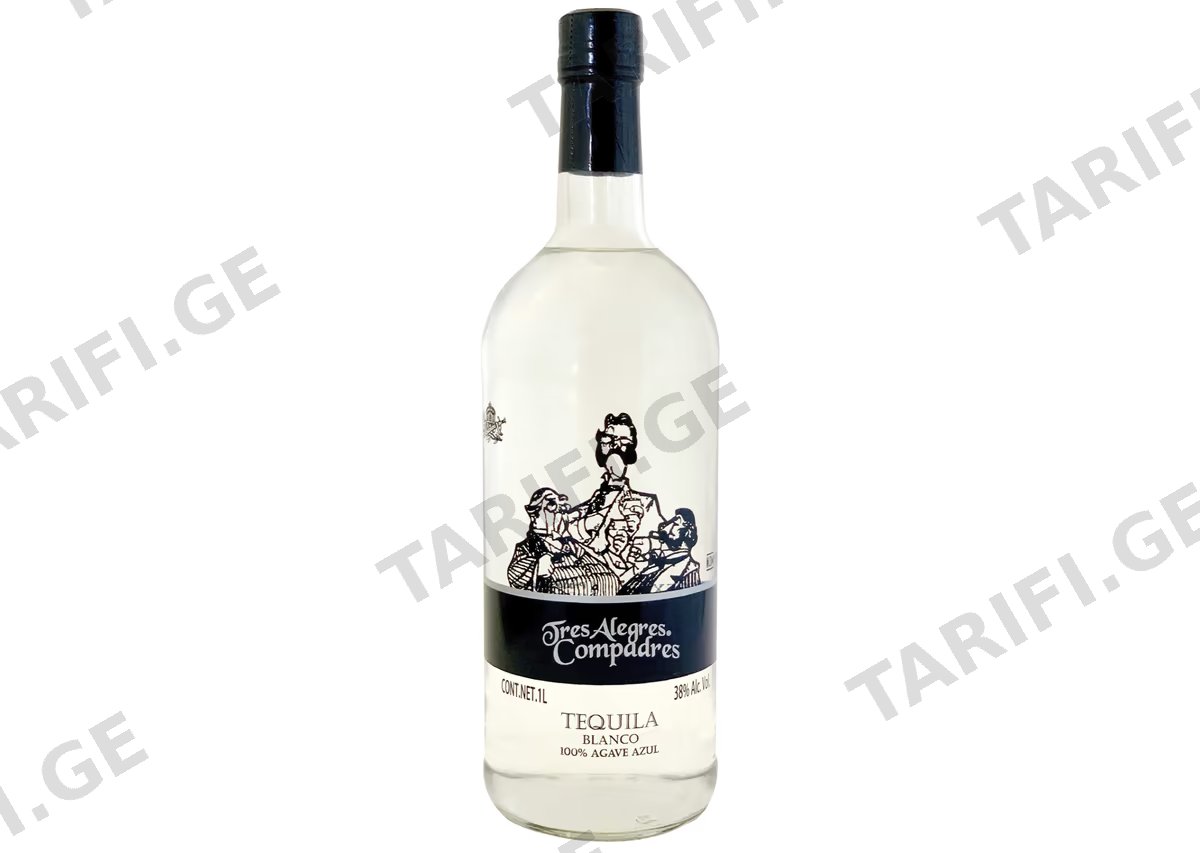 ტეკილა Tres Alegres Compadres Silver - 0.75L