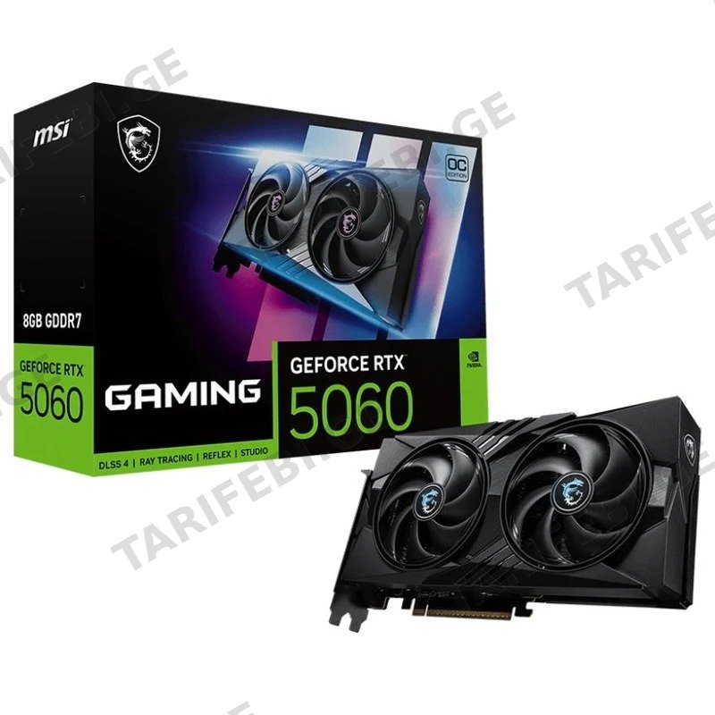 ვიდეო დაფა გეიმინგისთვის MSI GEFORCE RTX 5060 GAMING OC 8GB GDDR7