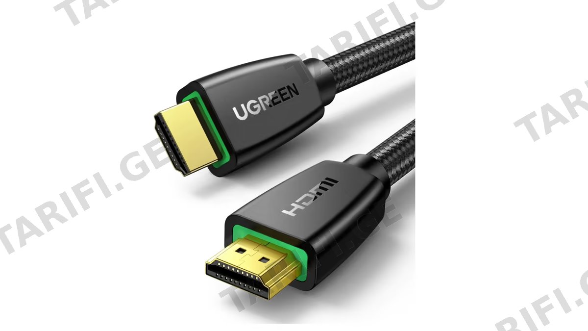 HDMI კაბელი UGREEN HD118 (40411) 4K UHD High Speed HDMI 2.0 Cable, 3m, Black