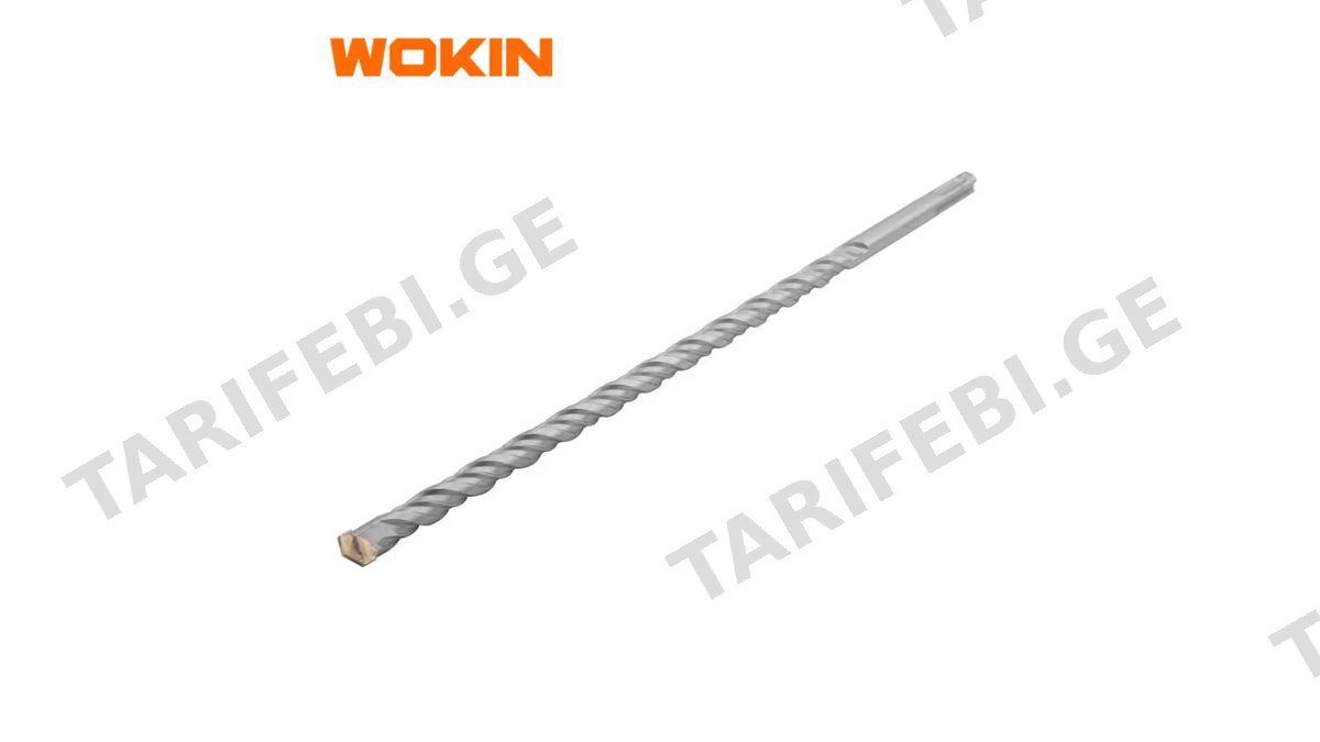 ბეტონის ბურღის პირი Wokin 752511, 12x450MM, SDS-Plus Hammer Drill Bits, Silver