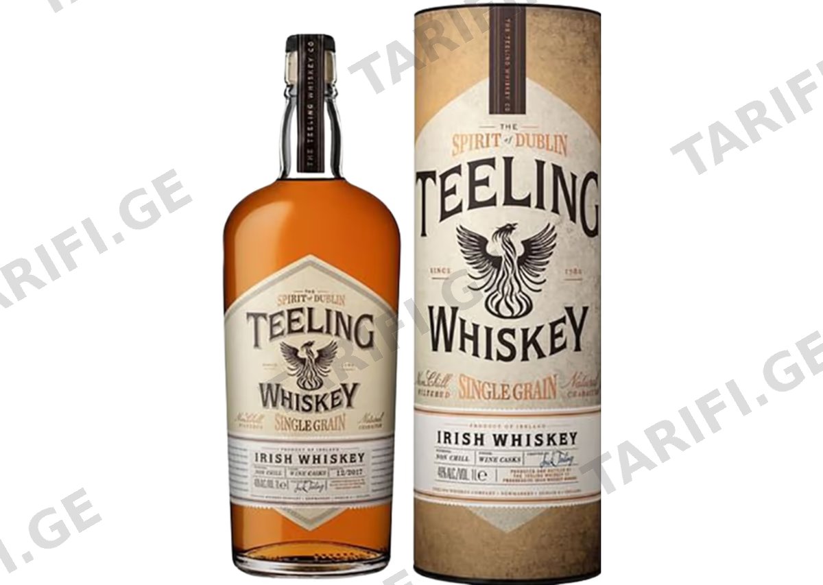 ირლანდიური ვისკი Teeling Single Grain (ყუთით) - 0.7L