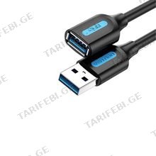 VENTION CBHBI USB 3.0 A Male to A Female Extension Cable 3M black PVC Type