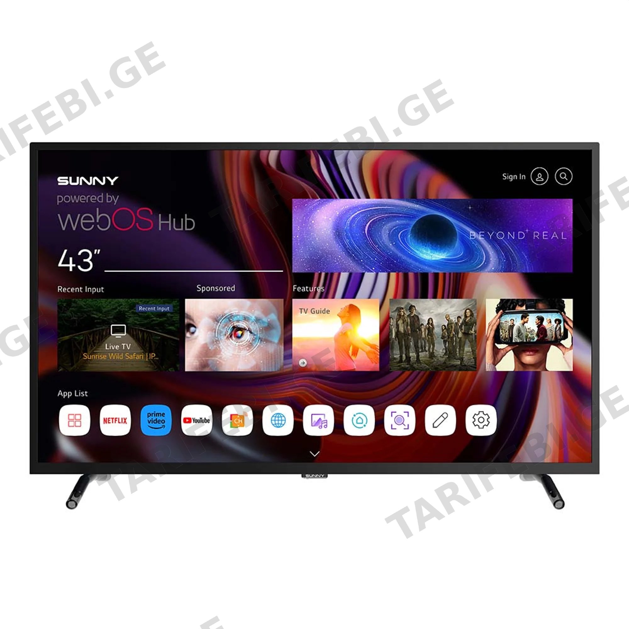 SUNNY 43'' (SN43FPRL-W02S) WebOS TV SRC