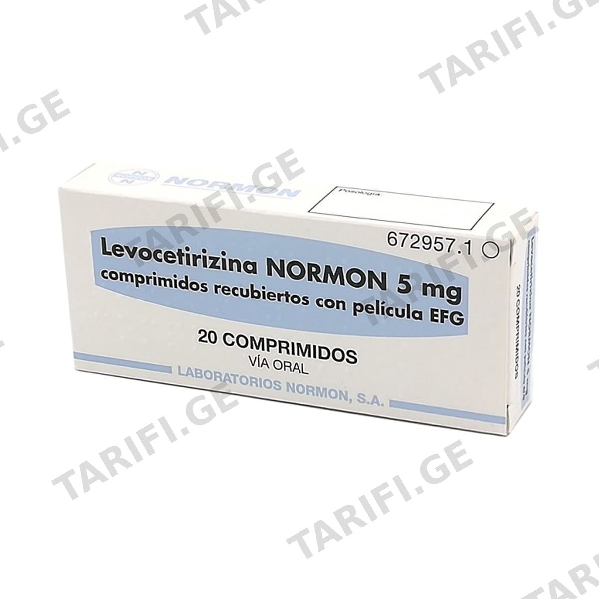 ლევოცეტირიზინი ნორმონი EFG ტაბ.5მგ.N20