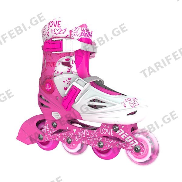 როლიკები Neon NT08P4 Rollers Inline Skates (Size 34-38) Pink