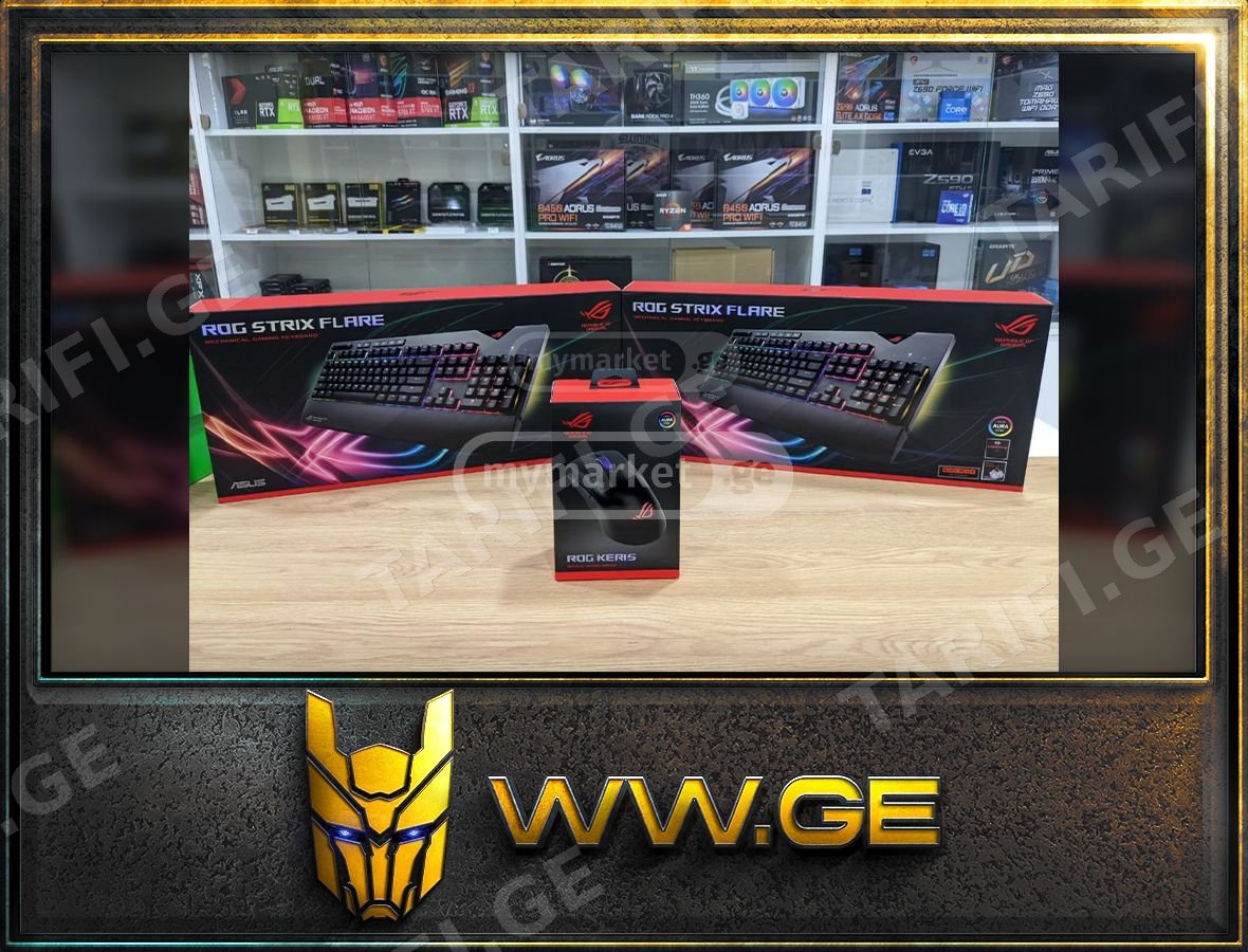 ✅ASUS ROG Keris Ultra + Asus Rog Strix Flare ✅