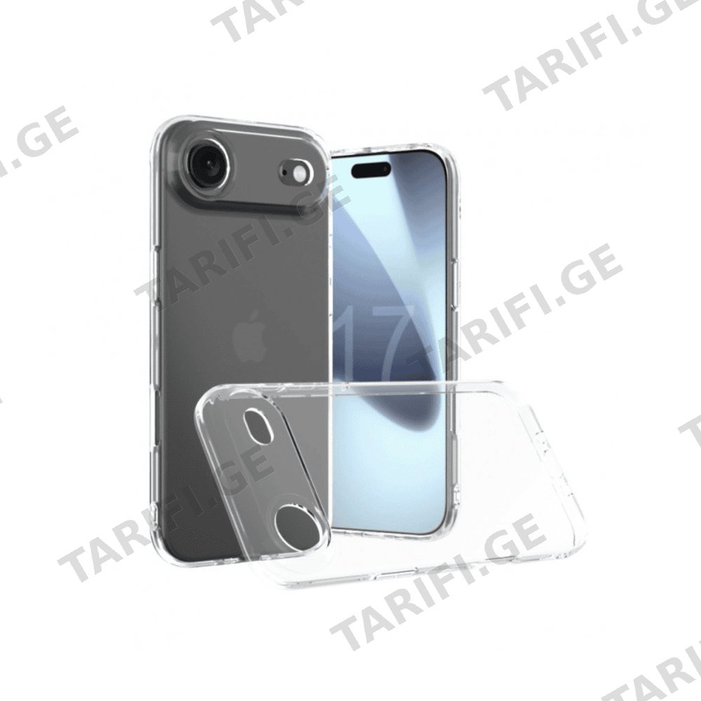iPhone 17 Air Lux Clear Case გამჭვირვალე სილიკონის ქეისი