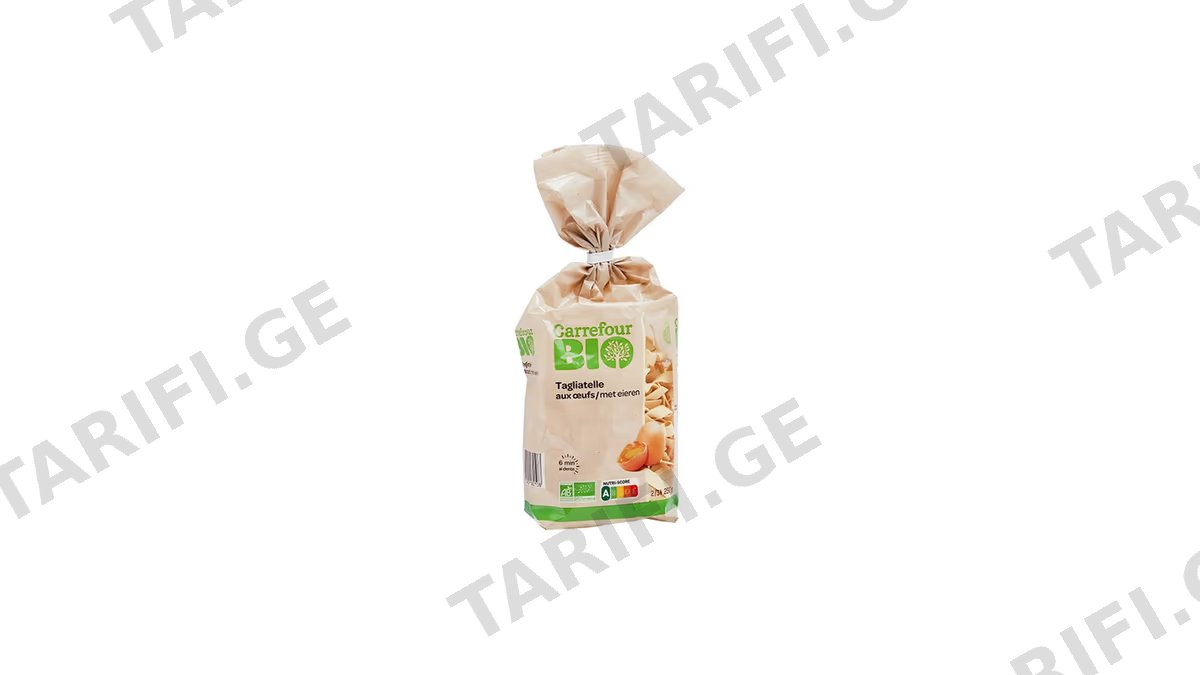 Carrefour პასტა ტალიატელი ბიო 250გრ