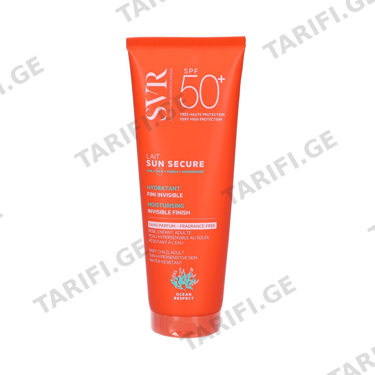 მზისგან დამცავი Sun Secure Milk პარფიუმის გარეშე Spf50+3198 ესვიერი - Svr