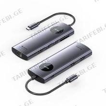 VENTION TQVHB USB-C to HDMI x 2/USB 3.0 x 2/USB 2.0/RJ45/SD/TF/PD MST Docking Station USB ჰაბი