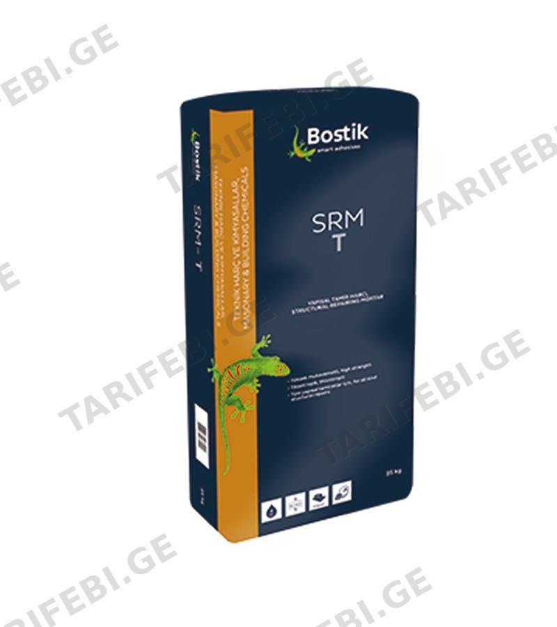 სარემონტო მინარევი SRM-T Structural Repairing Mortar 25კგ. BOSTIK