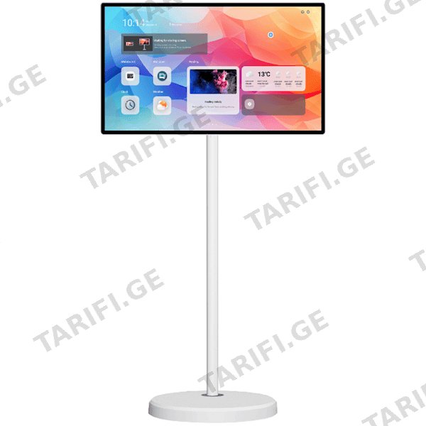 ინტერაქტიული ეკრანი Allscreen S32PF3-MS, 32″, 2K, Android 13, Ram 8GB, 128GB, Smart Mobile Screen, With Webcam, WIFI6+BT 12000mah battery White