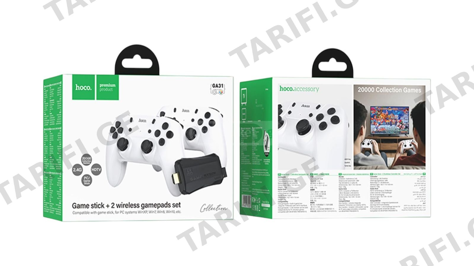 Hoco GA31 Game Stick + 2 Wireless Gamepads | SE175