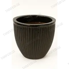 ქოთანი კერამიკული LINEA EGG X 15/20 BL