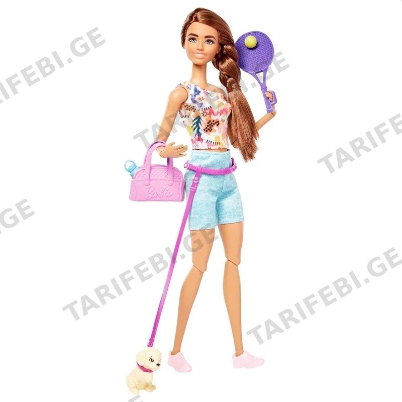 თოჯინა სავარჯიშო აქსესუარებით MATTEL BARBIE WELLNESS HKT91