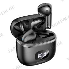 ყურსასმენი Toocki Wireless Bluetooth 5.3 Earphone, 35mAh, TTWS-V06A01, Black