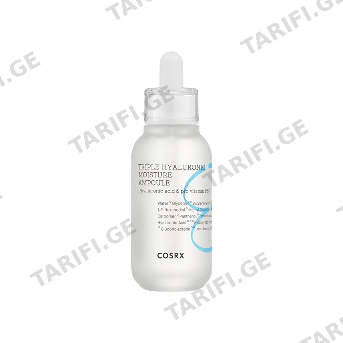 სახის ამპულა Triple Hyaluronic 40 მლ 0653 კოსარექსი - COSRX