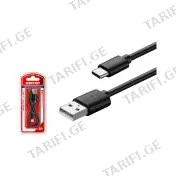 სატენი კაბელი USB type-A to type-C cable EUCC01 Emto