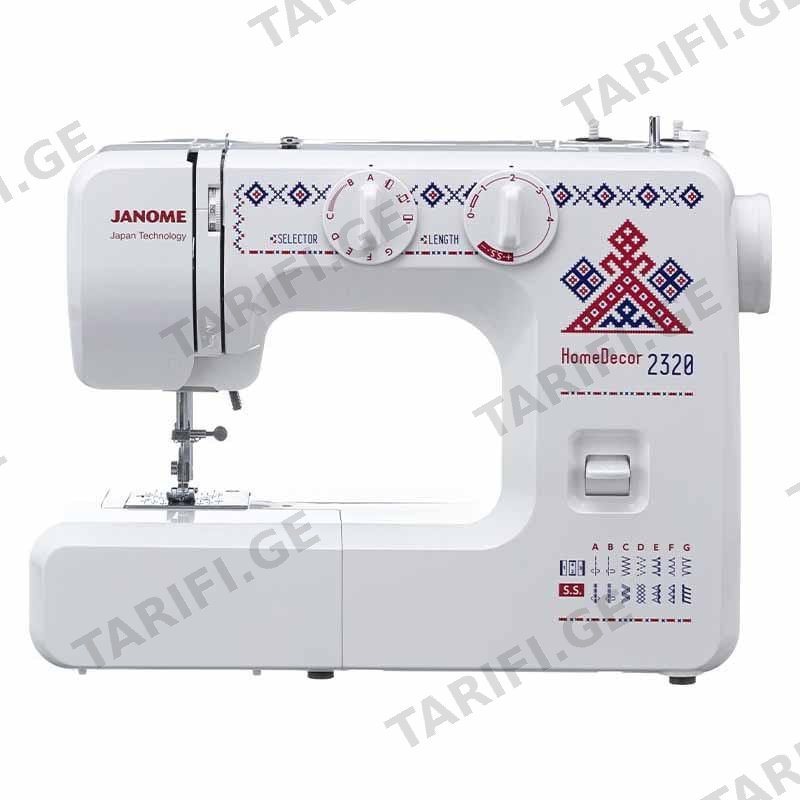 საკერავი მანქანა Janome HOMEDECOR 2320