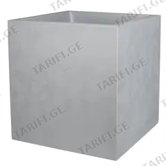 ქოთანი პლასტმასის EDA Plastiques POT CARRE BASALT 39,5 x 39,5 x 43,5სმ 31ლ