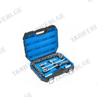 (24ც) 1/2" ქანჩის გასაღებების ნაკრები HOGERT HT1R410