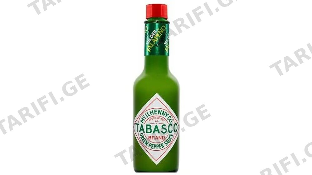 Tabasco ჰალაპენიოს სოუსი საშუალო სიცხარე 60მლ