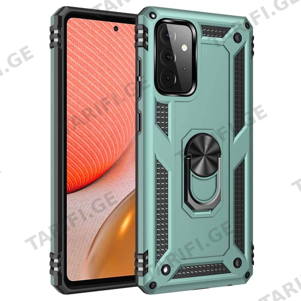 Samsung Galaxy A72 Sofia Ring Case სილიკონის ქეისი ბეჭდით
