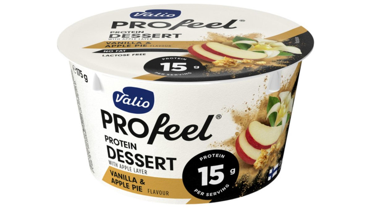 პროტეინის პუდინგი/Valio/ "Profeel" ვანილით და ვაშლით/ ულაქტოზო 175 გრ